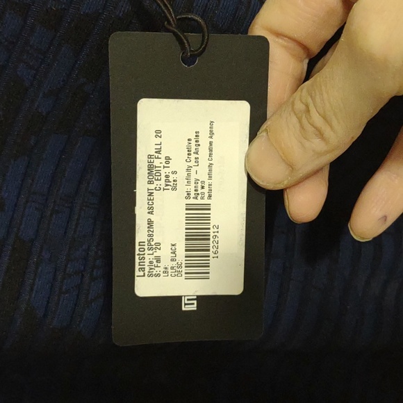 Lanston Sport Ascent Bomber Revolve‎ Women's Small Blue/Black Mesh Lightweig… - Picture 4 of 4